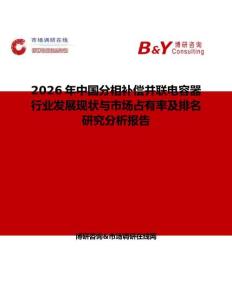 2026年中國分相補償并聯(lián)電容器行業(yè)發(fā)展現(xiàn)狀與市場占有率及排名研究分析報告
