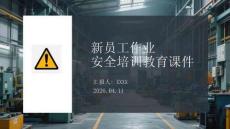 新員工作業(yè)安全培訓(xùn)教育課件