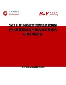 2026年中國單聲道音頻編解碼器行業發展現狀與市場占有率及排名研究分析報告