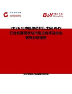 2026年中國單芯片以太網PHY行業發展現狀與市場占有率及排名研究分析報告