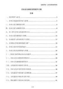 企業(yè)文化建設(shè)流程提升方案