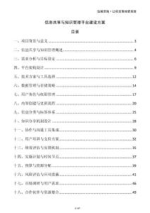 信息共享與知識管理平臺建設(shè)方案