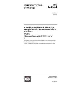 鋼鐵生產二氧化碳排放強度的計算方法-第4部分：IS014404系列使用指南（ISO 14404-4-2024）