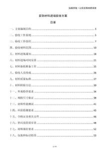 裝飾材料進場驗收方案