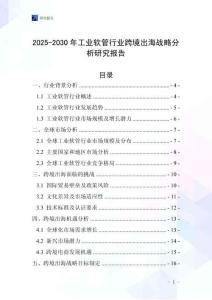 2025-2030年工業軟管行業跨境出海戰略分析研究報告