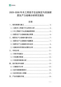 2025-2030年木工用鑿子企業(yè)制定與實(shí)施新質(zhì)生產(chǎn)力戰(zhàn)略分析研究報(bào)告