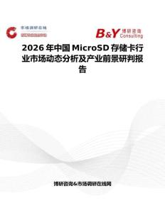 2026年中國MicroSD存儲卡行業市場動態分析及產業前景研判報告