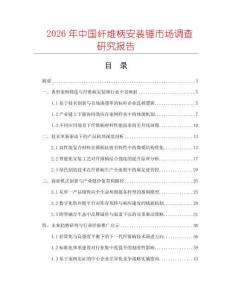 2026年中國纖維柄安裝錘市場調查研究報告
