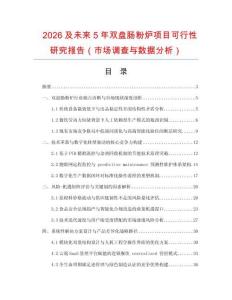 2026及未來5年雙盤腸粉爐項目可行性研究報告（市場調查與數據分析）
