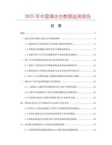 2025年中國滴水臺數據監測報告