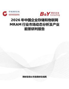 2026年中國企業(yè)存儲和物聯(lián)網(wǎng)MRAM行業(yè)市場動態(tài)分析及產(chǎn)業(yè)前景研判報告