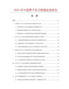 2025年中國管卡夾子數據監測報告