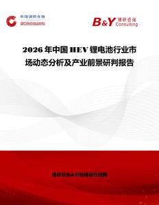 2026年中國HEV鋰電池行業(yè)市場動態(tài)分析及產(chǎn)業(yè)前景研判報告