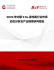 2026年中國YAG激光器行業市場動態分析及產業前景研判報告