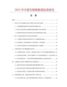 2025年中國毛刷輥數據監測報告