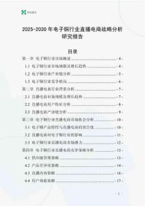 2025-2030年電子銅行業(yè)直播電商戰(zhàn)略分析研究報告