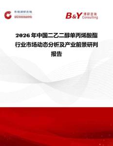 2026年中國二乙二醇單丙烯酸酯行業市場動態分析及產業前景研判報告