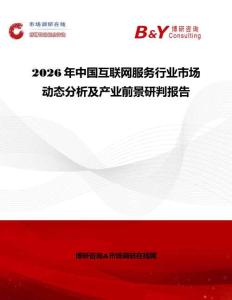 2026年中國互聯網服務行業市場動態分析及產業前景研判報告