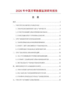 2026年中國月琴數據監測研究報告