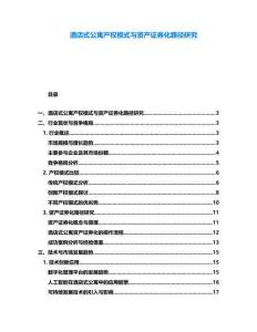 酒店式公寓產(chǎn)權(quán)模式與資產(chǎn)證券化路徑研究