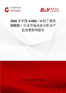 2026年中國4-HBA（4-羥丁基丙烯酸酯）行業市場動態分析及產業前景研判報告