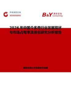 2026年中國(guó)今多奇行業(yè)發(fā)展現(xiàn)狀與市場(chǎng)占有率及排名研究分析報(bào)告
