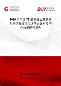 2026年中國7β-氨基脫乙酰氧基頭孢烷酸行業(yè)市場(chǎng)動(dòng)態(tài)分析及產(chǎn)業(yè)前景研判報(bào)告