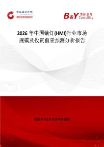 2026年中國鏑燈(HMI)行業(yè)市場規(guī)模及投資前景預(yù)測分析報告