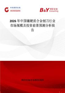 2026年中國鑲硬質(zhì)合金刨刀行業(yè)市場規(guī)模及投資前景預(yù)測分析報(bào)告