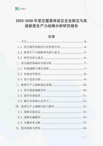 2025-2030年星空露營(yíng)體驗(yàn)區(qū)企業(yè)制定與實(shí)施新質(zhì)生產(chǎn)力戰(zhàn)略分析研究報(bào)告