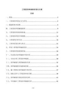 工程量清單編制標準化方案