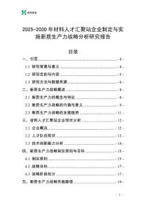 2025-2030年材料人才匯聚站企業(yè)制定與實(shí)施新質(zhì)生產(chǎn)力戰(zhàn)略分析研究報(bào)告