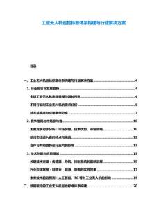 工業(yè)無(wú)人機(jī)巡檢標(biāo)準(zhǔn)體系構(gòu)建與行業(yè)解決方案