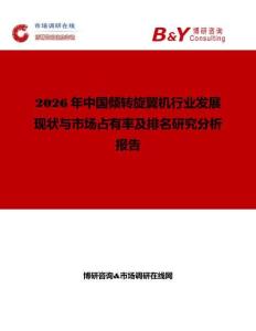 2026年中國傾轉旋翼機行業發展現狀與市場占有率及排名研究分析報告