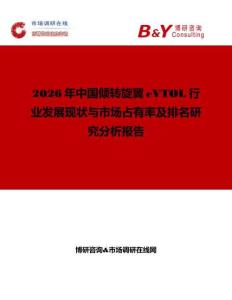 2026年中國傾轉旋翼eVTOL行業發展現狀與市場占有率及排名研究分析報告