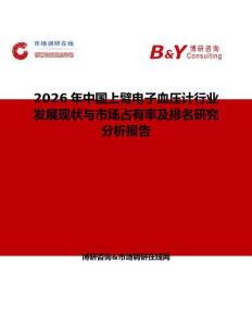 2026年中国上臂电子血压计行业发展现状与市场占有率及排名研究分析报告