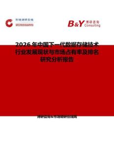 2026年中國下一代數據存儲技術行業發展現狀與市場占有率及排名研究分析報告