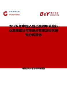 2026年中國乙酰乙酰鄰甲苯胺行業發展現狀與市場占有率及排名研究分析報告