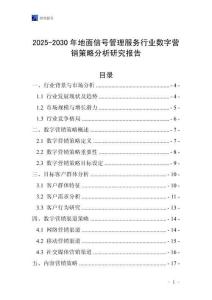 2025-2030年地面信號管理服務行業數字營銷策略分析研究報告