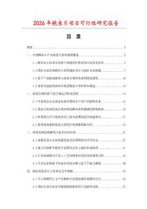 2026年鮑魚片項(xiàng)目可行性研究報(bào)告