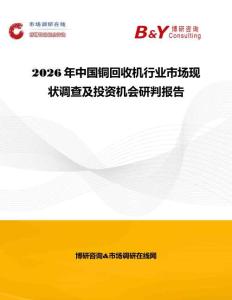 2026年中國銅回收機行業市場現狀調查及投資機會研判報告