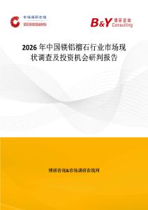 2026年中國(guó)鎂鋁榴石行業(yè)市場(chǎng)現(xiàn)狀調(diào)查及投資機(jī)會(huì)研判報(bào)告