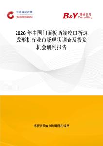 2026年中國門面板兩端咬口折邊成形機行業市場現狀調查及投資機會研判報告