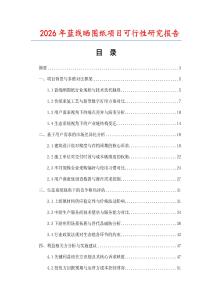 2026年藍線曬圖紙項目可行性研究報告