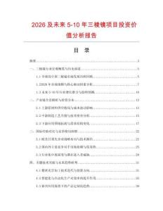 2026及未來(lái)5-10年三棱鏡項(xiàng)目投資價(jià)值分析報(bào)告