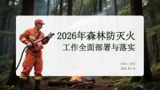 2026年森林防滅火工作全面部署與落實