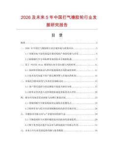 2026及未來(lái)5年中國(guó)打氣橡膠輪行業(yè)發(fā)展研究報(bào)告