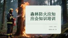 森林防火应知应会知识培训