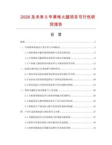 2026及未来5年果味火腿项目可行性研究报告