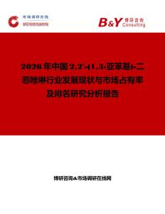 2026年中國22'-(13-亞苯基)-二惡唑啉行業發展現狀與市場占有率及排名研究分析報告